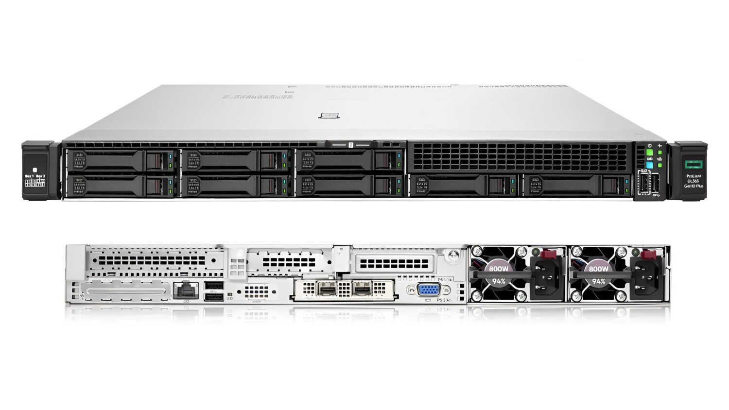 (P65394-421) HPE ProLiant DL20 Gen11 server with one Intel® Xeon® E-2434 processor, 16 GB memory, two LFF drive bays and one 290W Platinum Power Supply